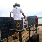 solar panels delivered to Tung Dap Village on Ko Phra Thong