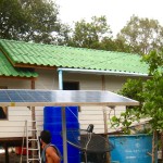 Solar panels in Tung Dap Village on Ko Phra Thong