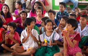 Students enjoy learning at the Burmese Learning Center in Kuraburi, Thailand