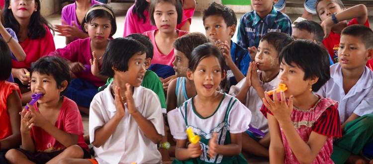 Students enjoy learning at the Burmese Learning Center in Kuraburi, Thailand