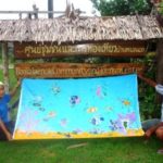 Locally made batik at the ban talae nok community tourism center, Thailand