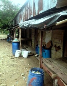 Homes of the Burmese migrant families in Kuraburi Thailand