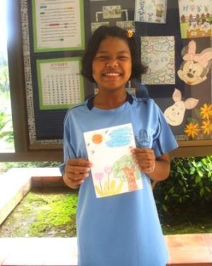 A young scholarship recipient, North Andaman Network Foundation, Thailand