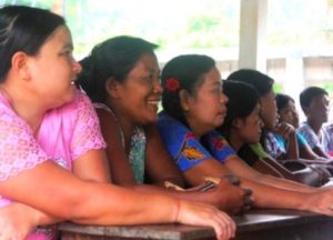 Mothers at the parent teacher meeting at the Burmese Learning Center Kuraburi