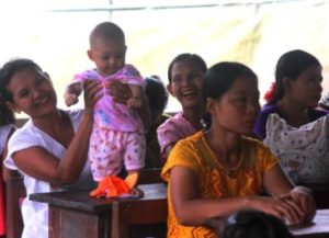 A parent-teacher meeting at the Burmese Learning Center Kuraburi