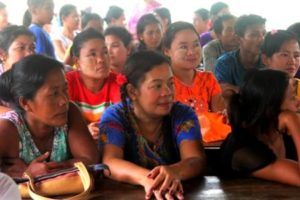 A parent-teacher meeting at the Burmese Learning Center Kuraburi