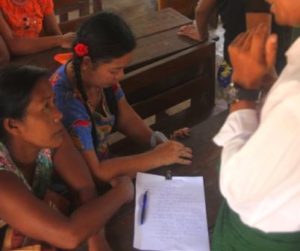 A parent-teacher meeting at the Burmese Learning Center Kuraburi